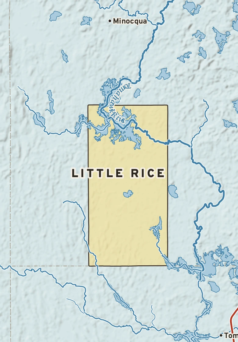 Atlas plate of Little Rice, Wisconsin.