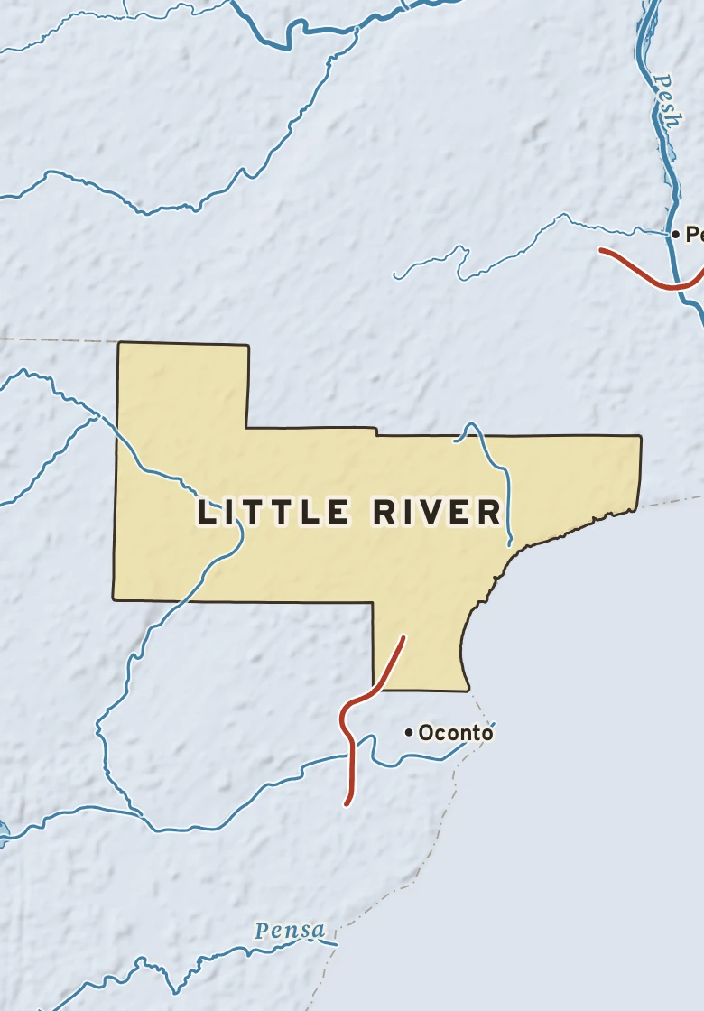 Atlas plate of Little River, Wisconsin.