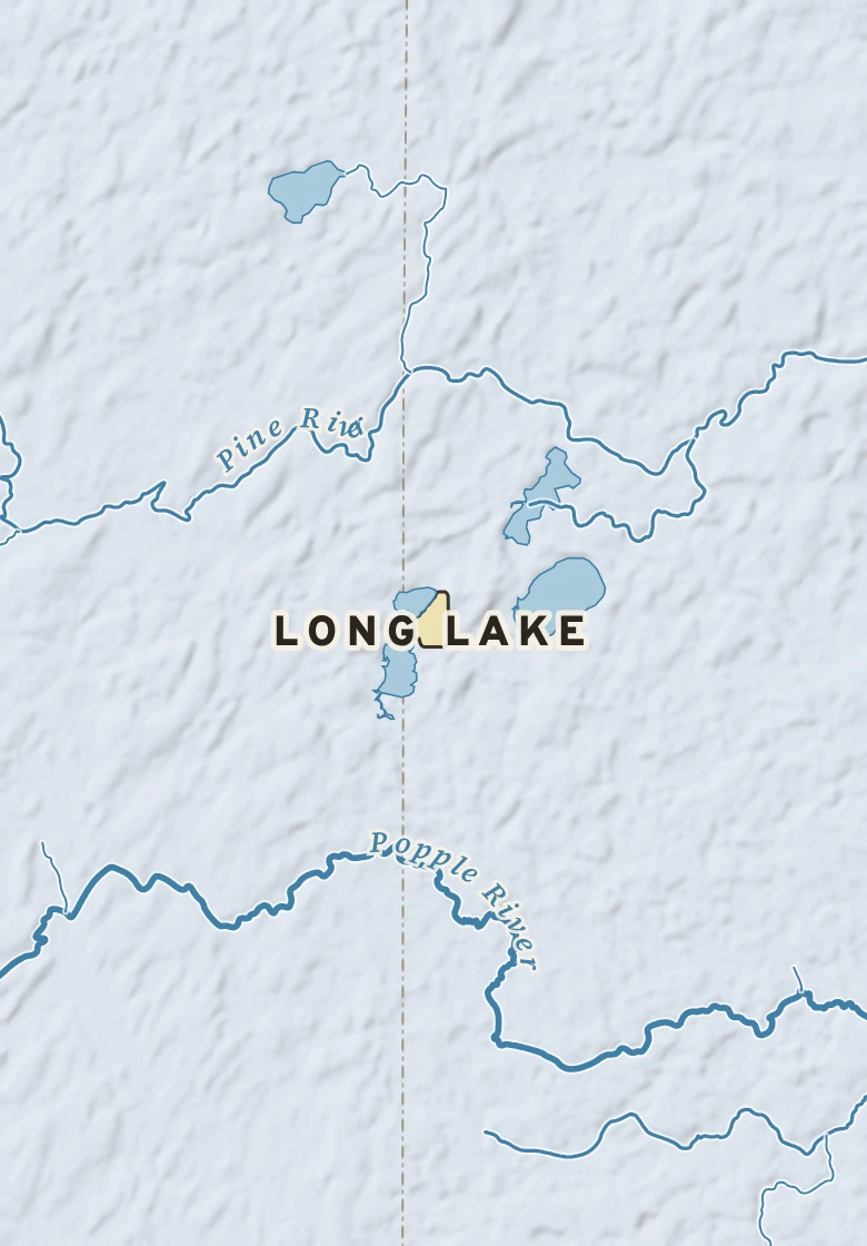Atlas plate of Long Lake, Wisconsin.