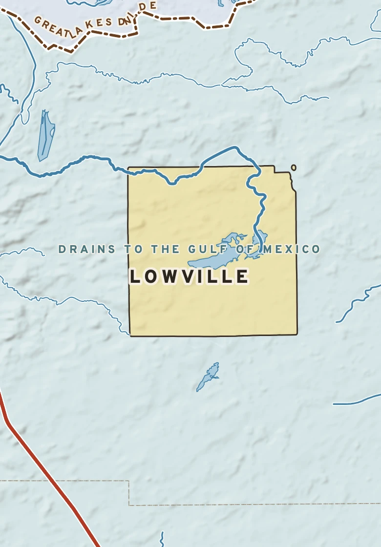 Atlas plate of Lowville, Wisconsin.