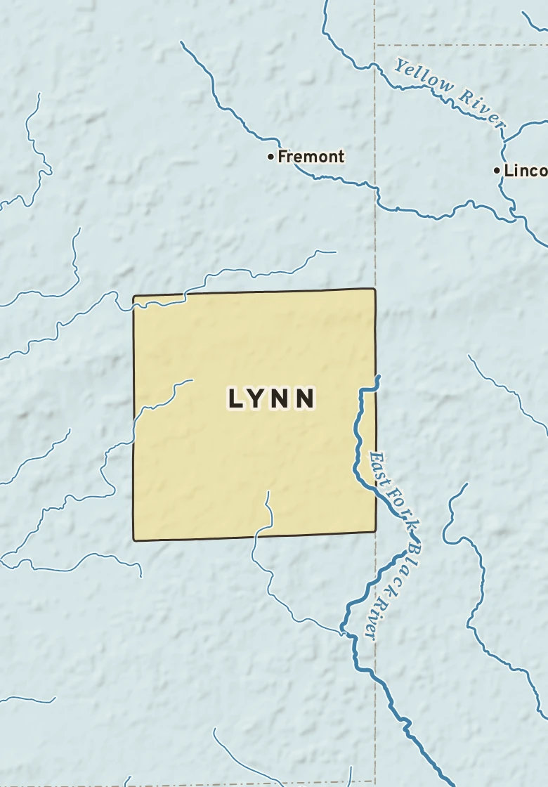 Atlas plate of Lynn, Wisconsin.
