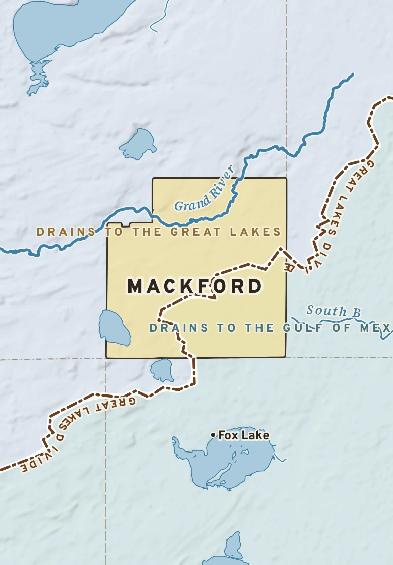 Atlas plate of Mackford, Wisconsin.