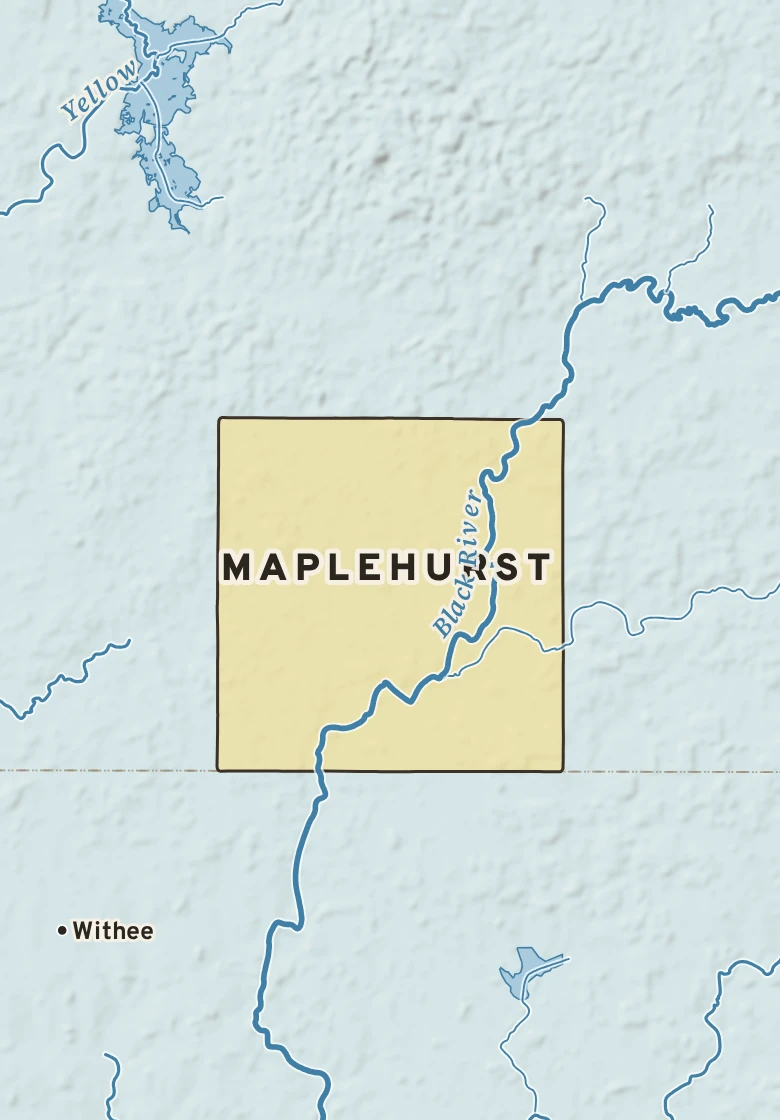 Atlas plate of Maplehurst, Wisconsin.