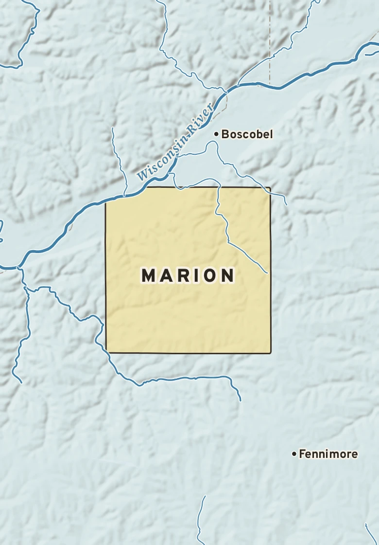 Atlas plate of Marion, Wisconsin.