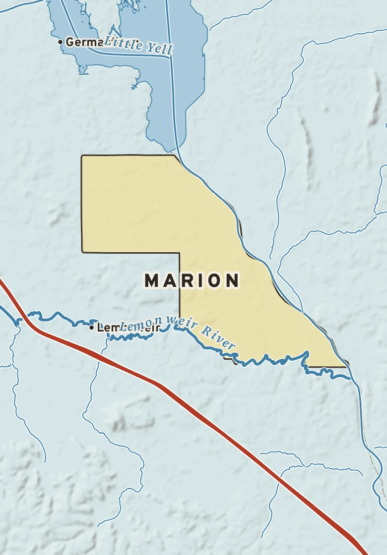 Atlas plate of Marion, Wisconsin.