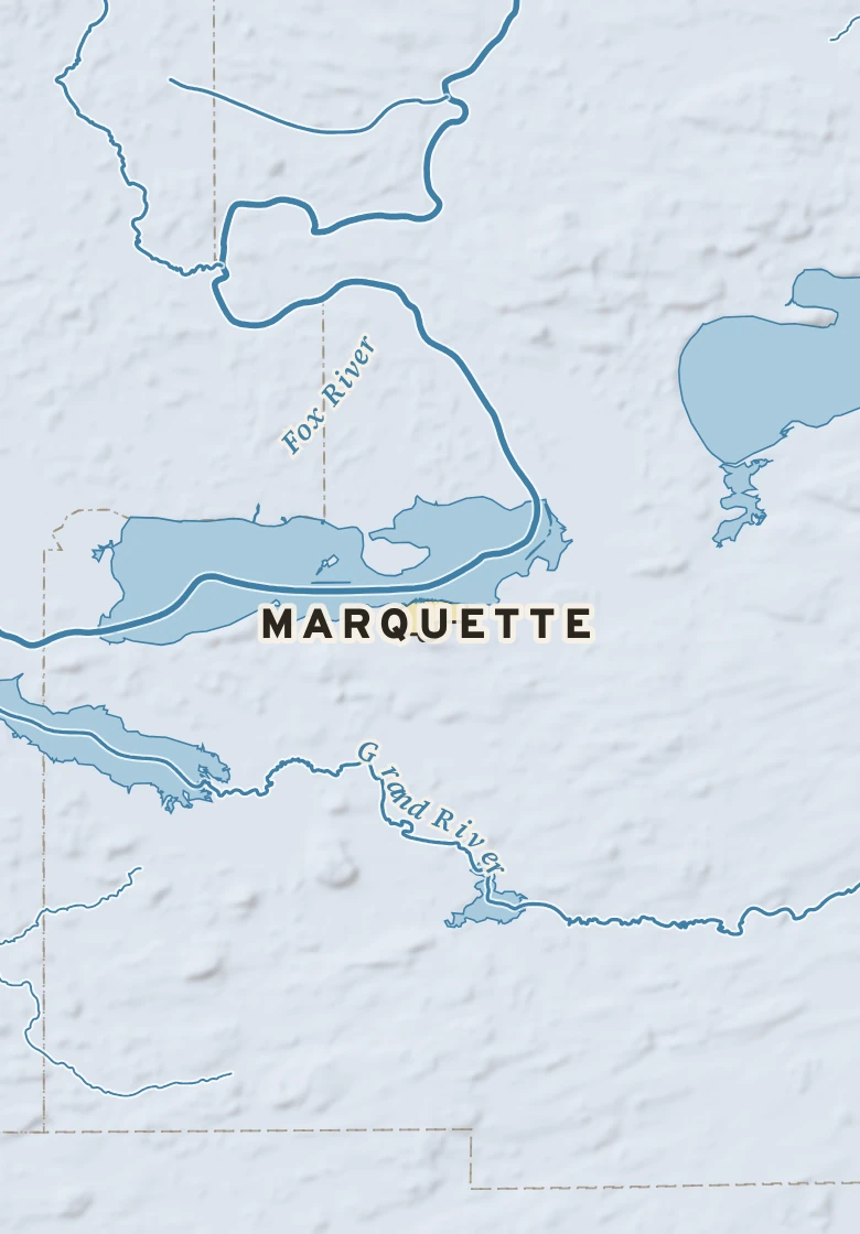 Atlas plate of Marquette, Wisconsin.