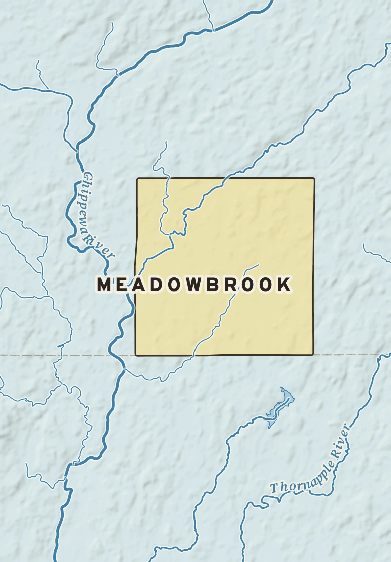 Atlas plate of Meadowbrook, Wisconsin.