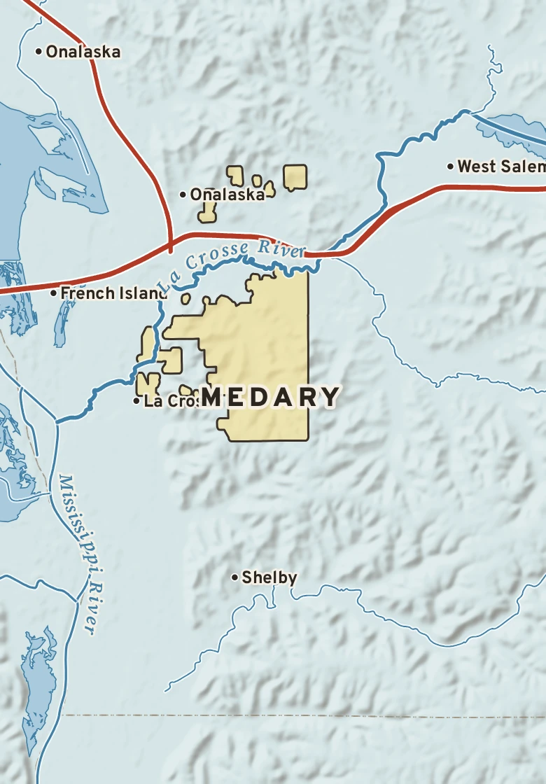 Atlas plate of Medary, Wisconsin.