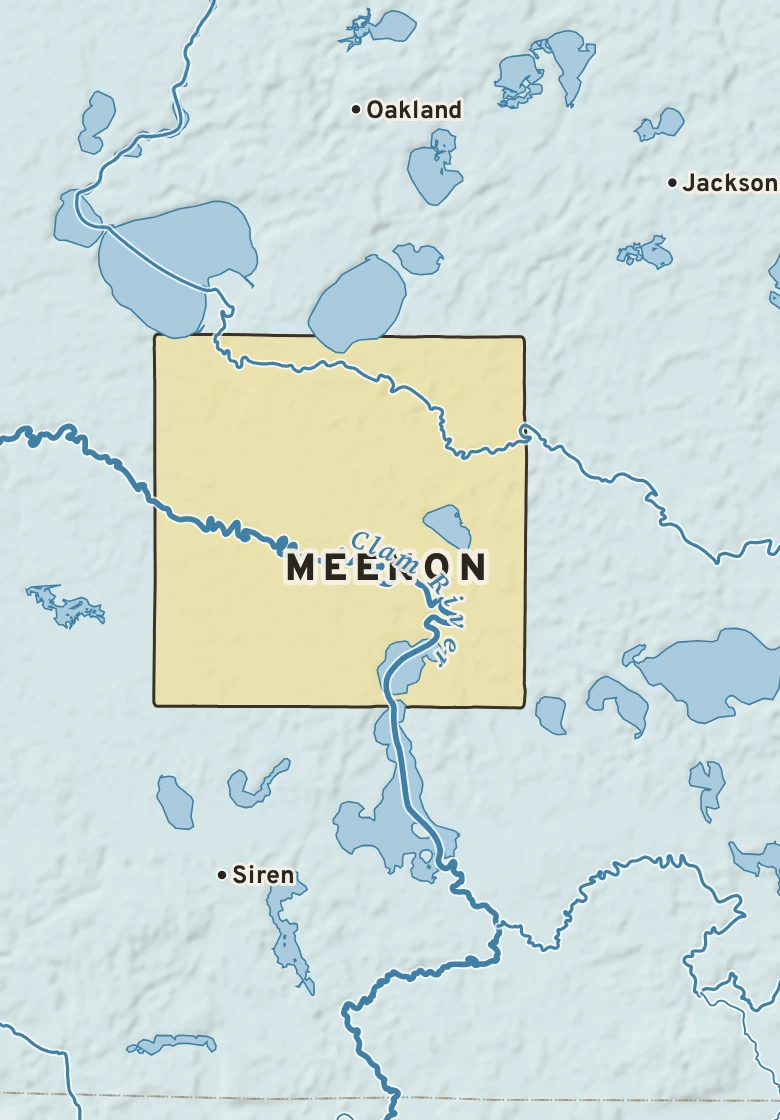 Atlas plate of Meenon, Wisconsin.