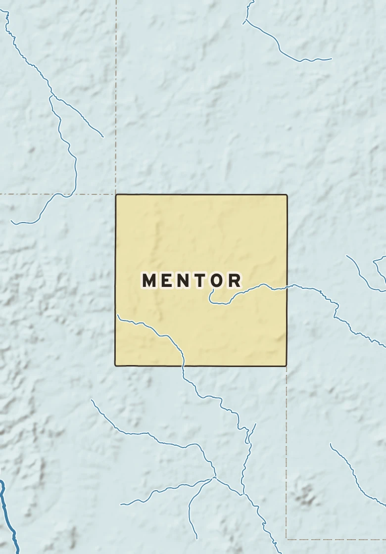 Atlas plate of Mentor, Wisconsin.