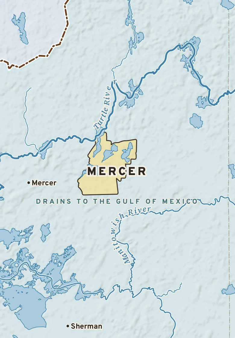 Atlas plate of Mercer, Wisconsin.