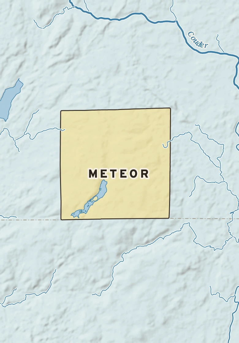 Atlas plate of Meteor, Wisconsin.