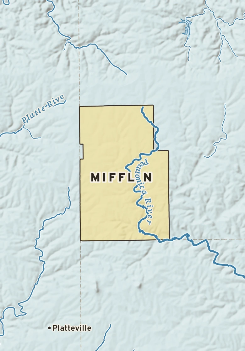 Atlas plate of Mifflin, Wisconsin.