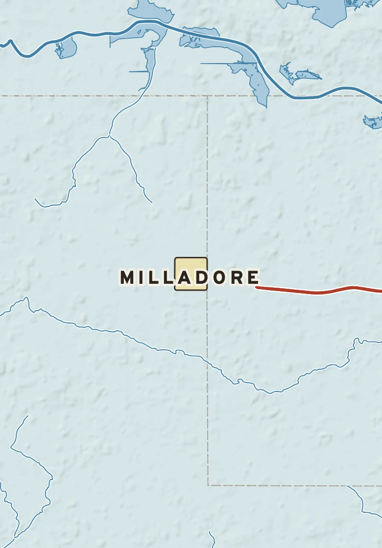 Atlas plate of Milladore, Wisconsin.