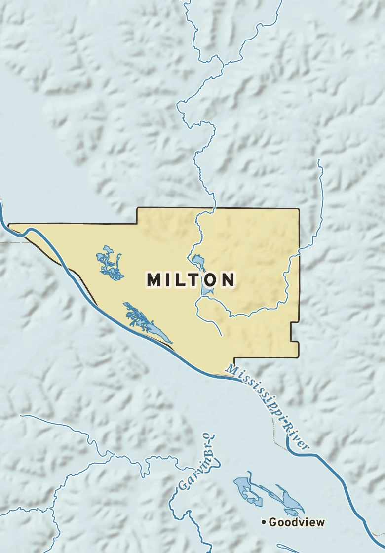 Atlas plate of Milton, Wisconsin.