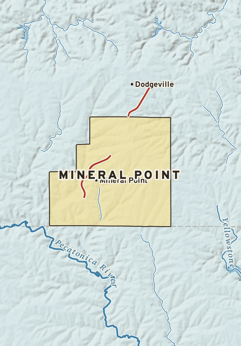 Atlas plate of Mineral Point, Wisconsin.