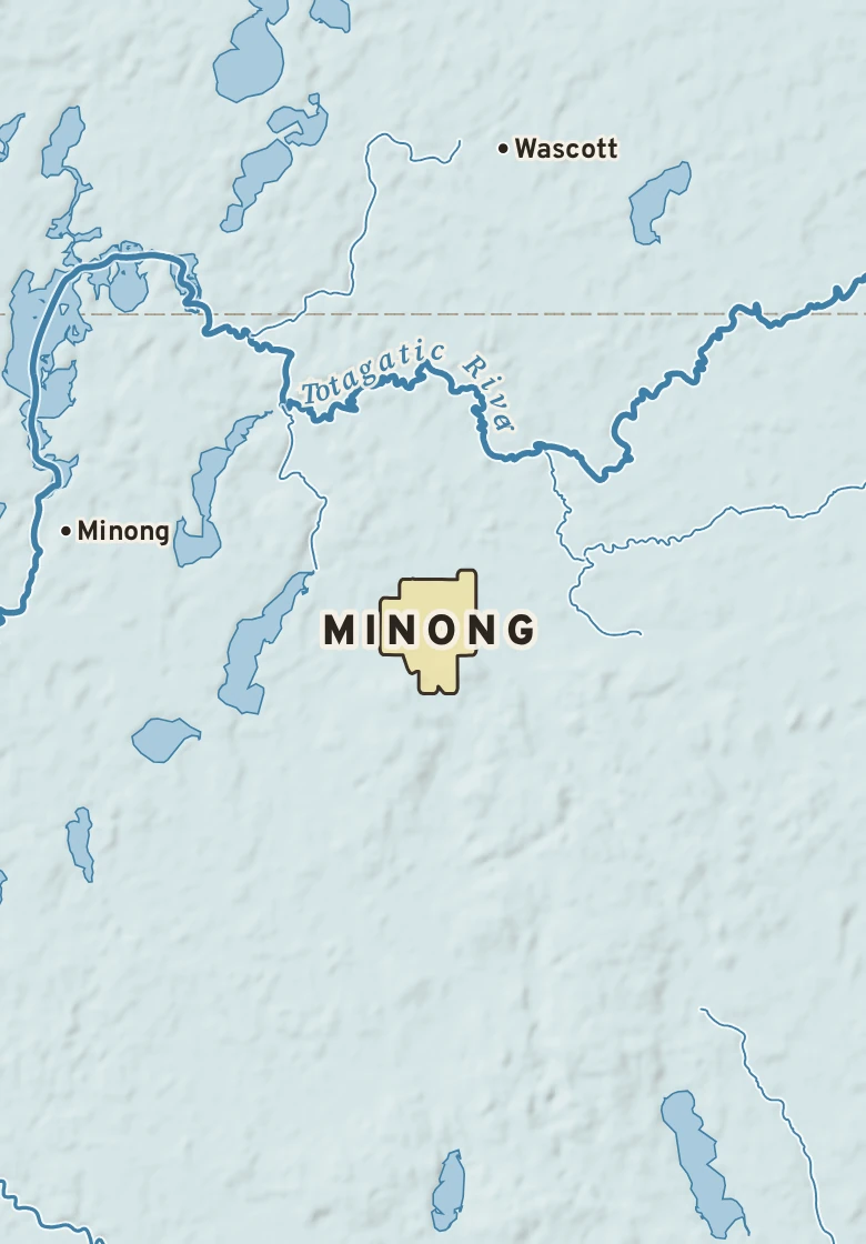 Atlas plate of Minong, Wisconsin.