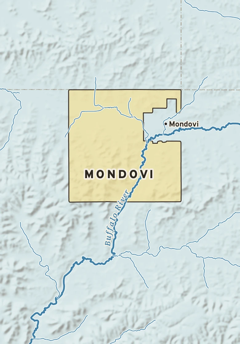 Atlas plate of Mondovi, Wisconsin.