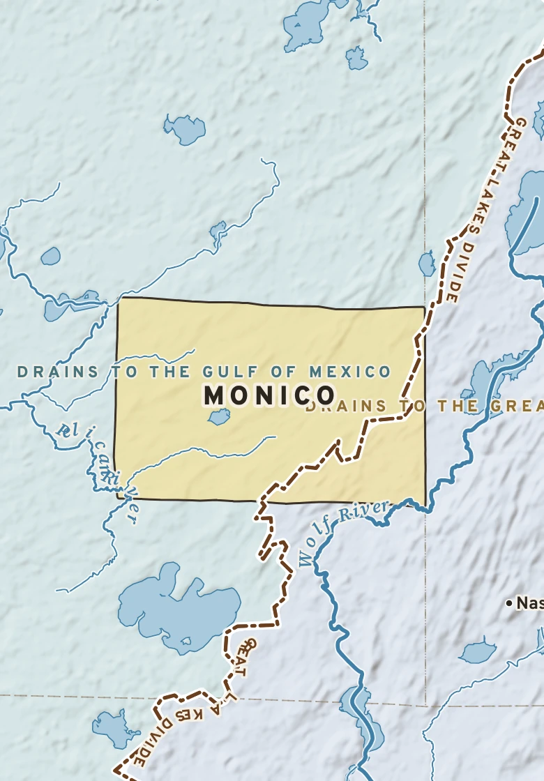 Atlas plate of Monico, Wisconsin.
