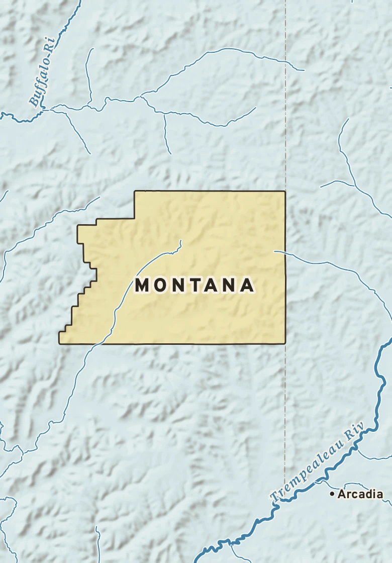 Atlas plate of Montana, Wisconsin.