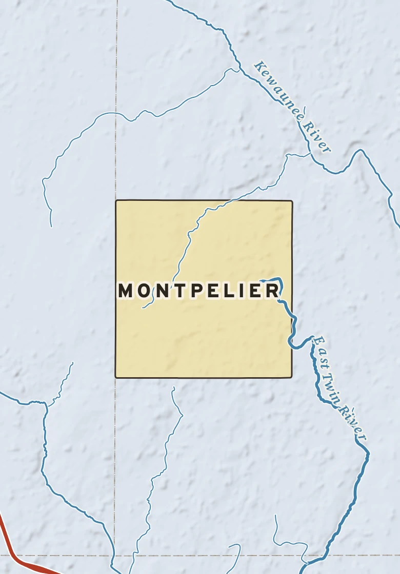 Atlas plate of Montpelier, Wisconsin.
