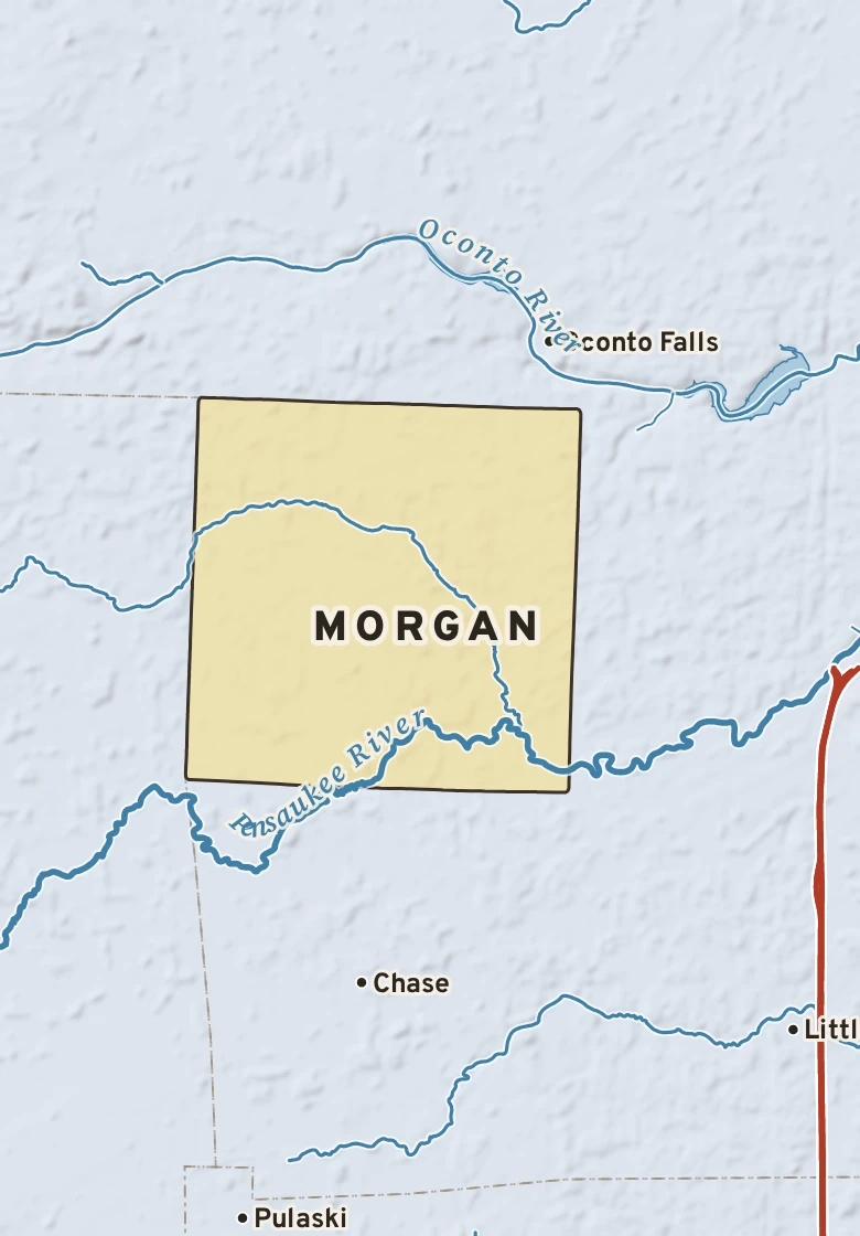Atlas plate of Morgan, Wisconsin.