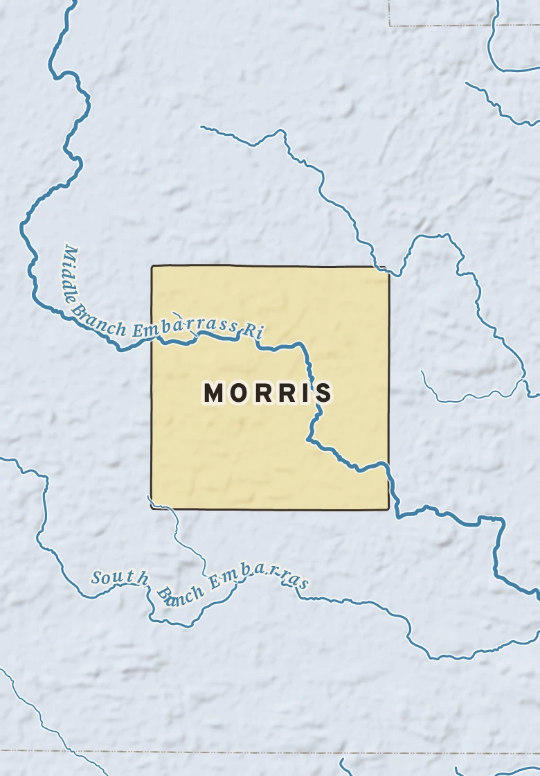 Atlas plate of Morris, Wisconsin.