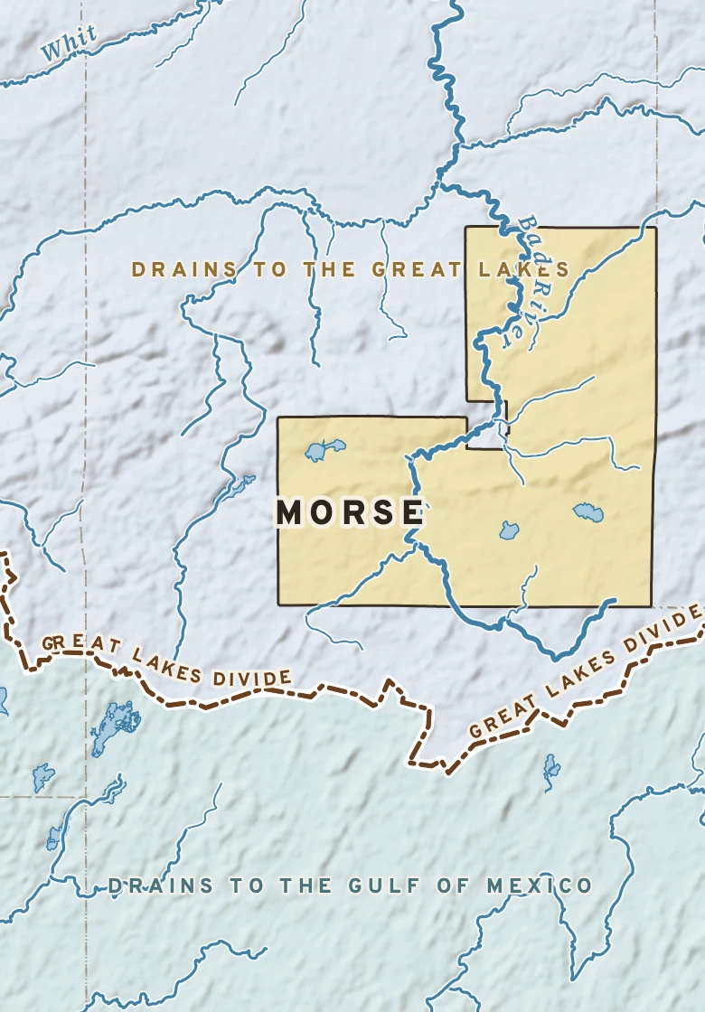 Atlas plate of Morse, Wisconsin.