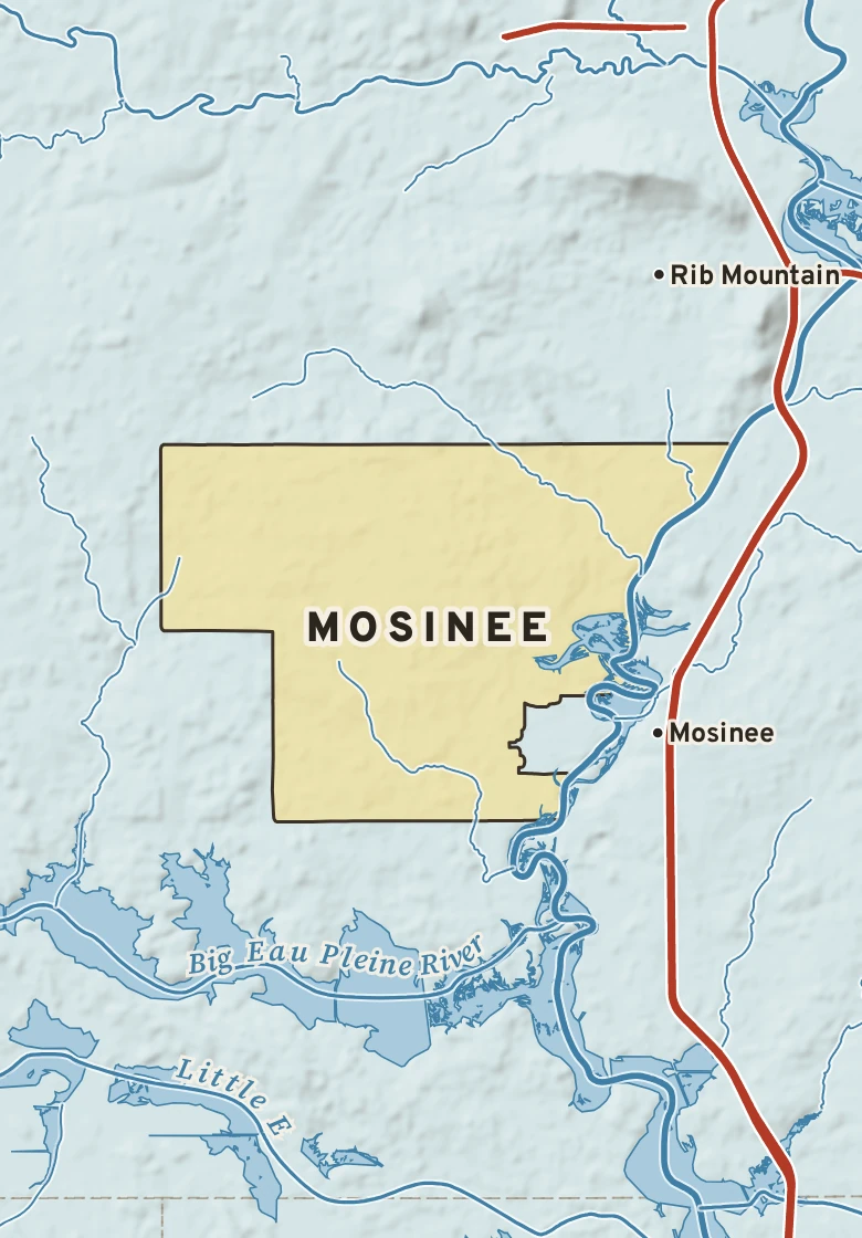 Atlas plate of Mosinee, Wisconsin.