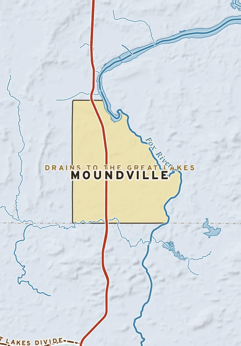 Atlas plate of Moundville, Wisconsin.