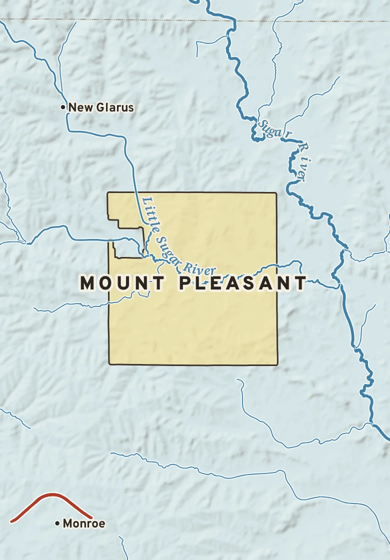 Atlas plate of Mount Pleasant, Wisconsin.