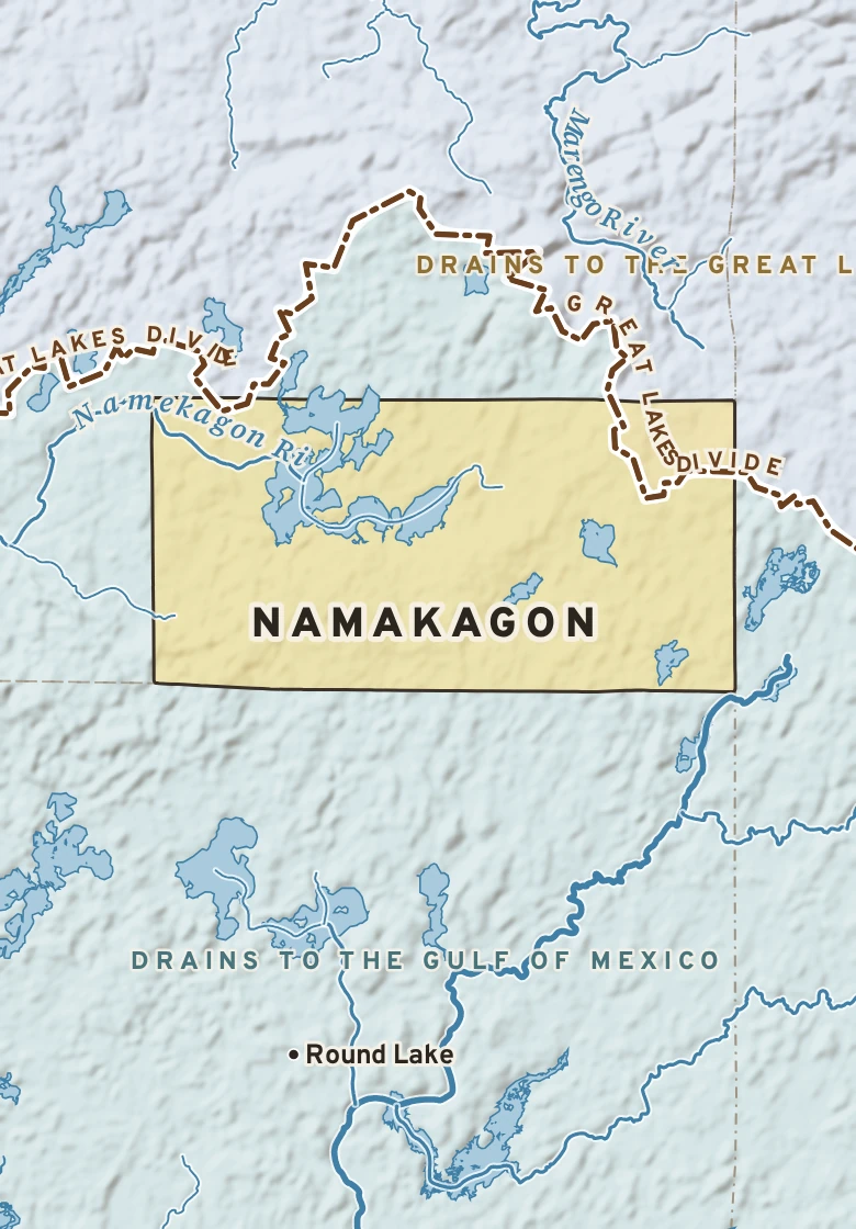 Atlas plate of Namakagon, Wisconsin.
