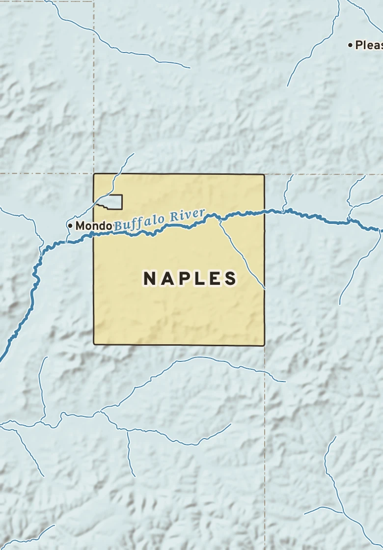 Atlas plate of Naples, Wisconsin.