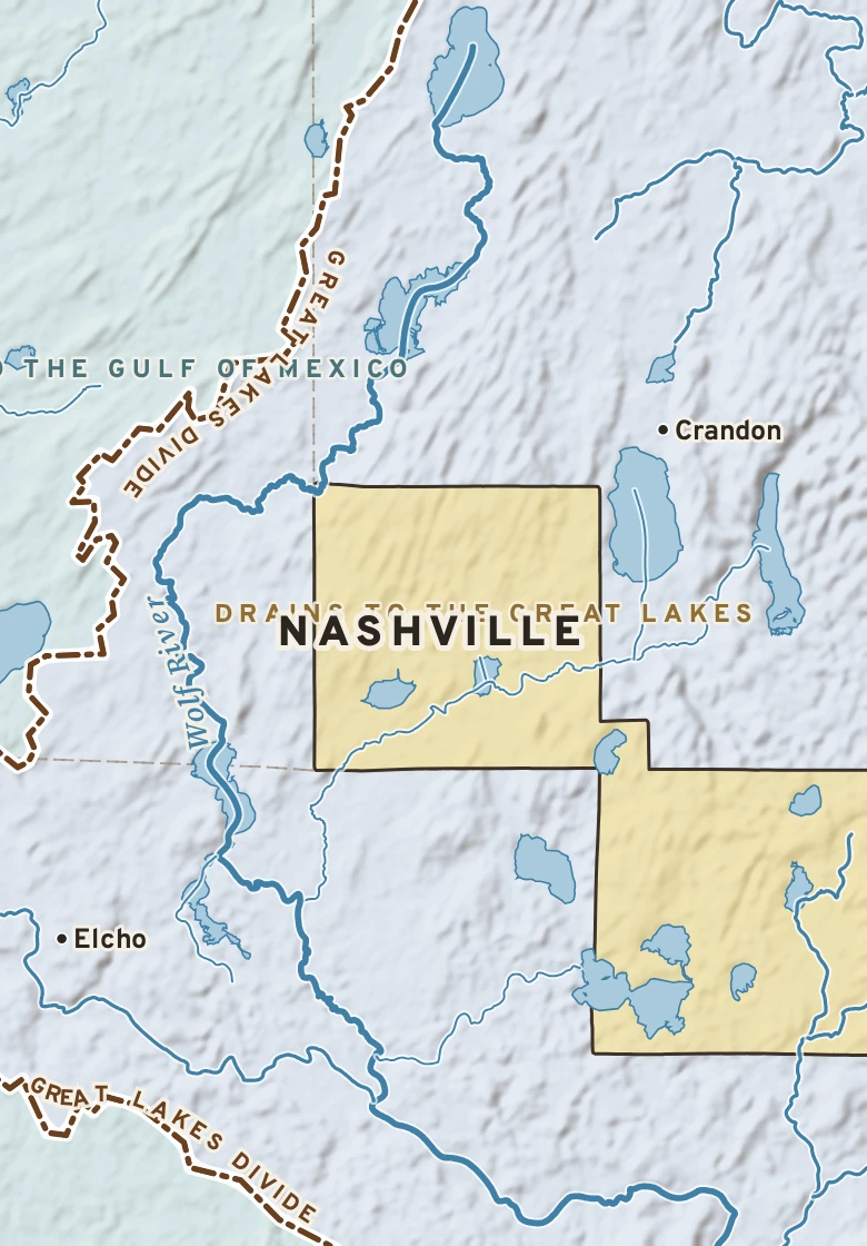Atlas plate of Nashville, Wisconsin.