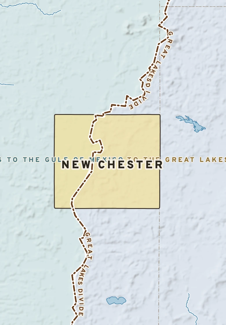 Atlas plate of New Chester, Wisconsin.