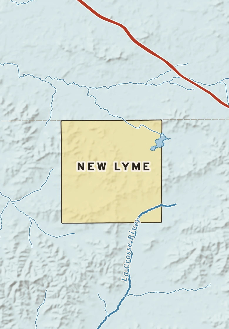Atlas plate of New Lyme, Wisconsin.