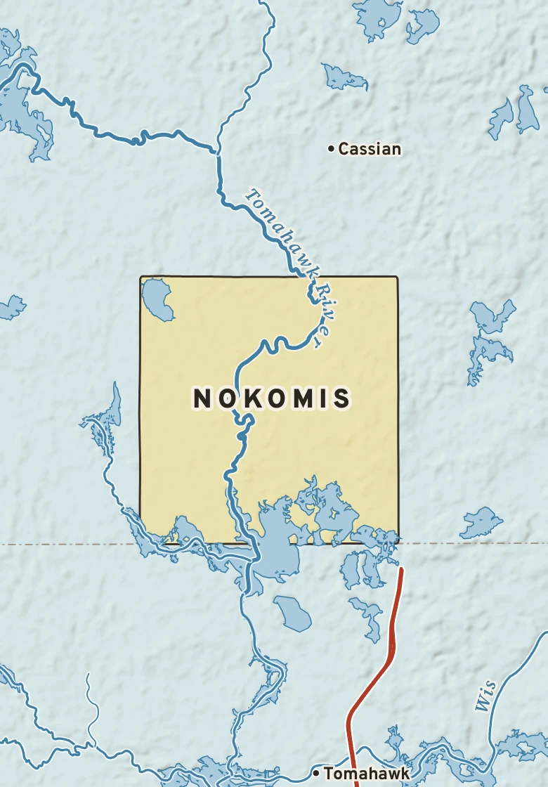 Atlas plate of Nokomis, Wisconsin.
