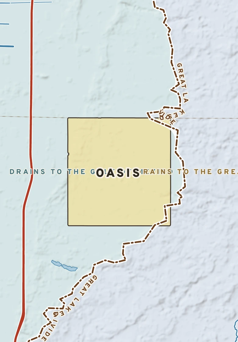 Atlas plate of Oasis, Wisconsin.