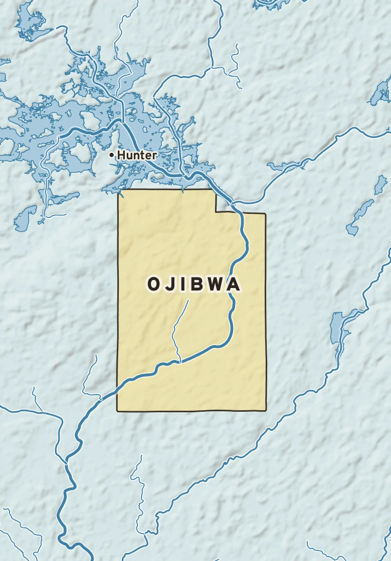 Atlas plate of Ojibwa, Wisconsin.