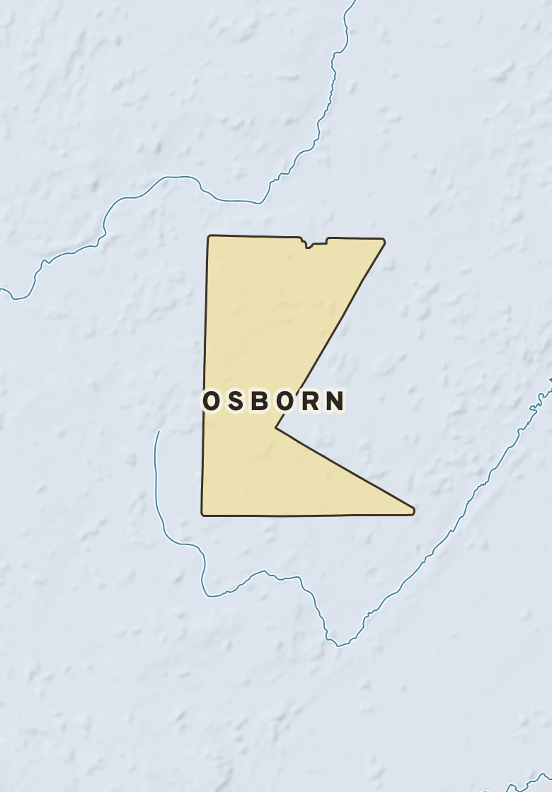 Atlas plate of Osborn, Wisconsin.