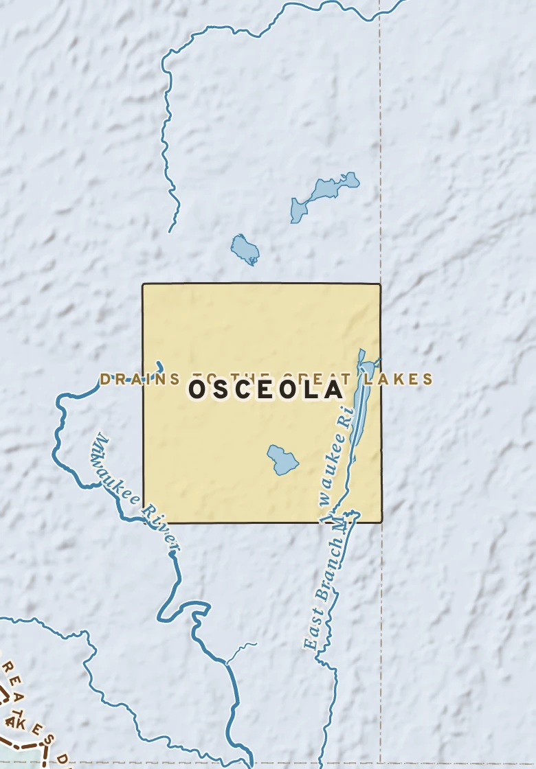 Atlas plate of Osceola, Wisconsin.