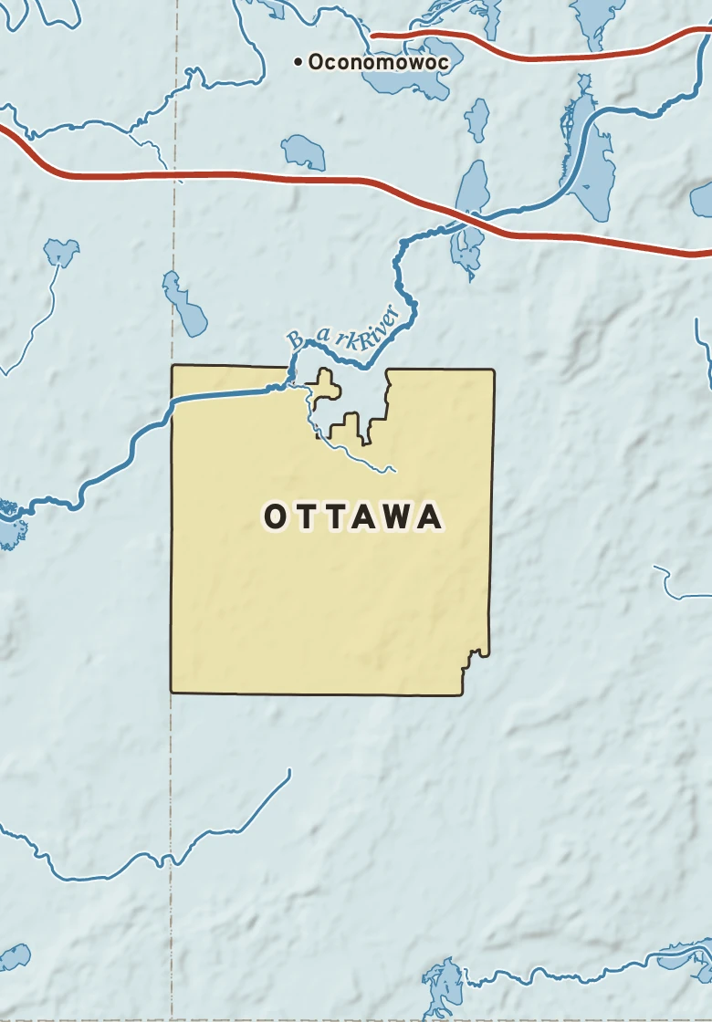 Atlas plate of Ottawa, Wisconsin.