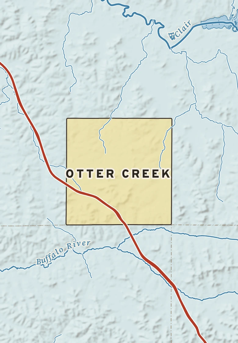 Atlas plate of Otter Creek, Wisconsin.