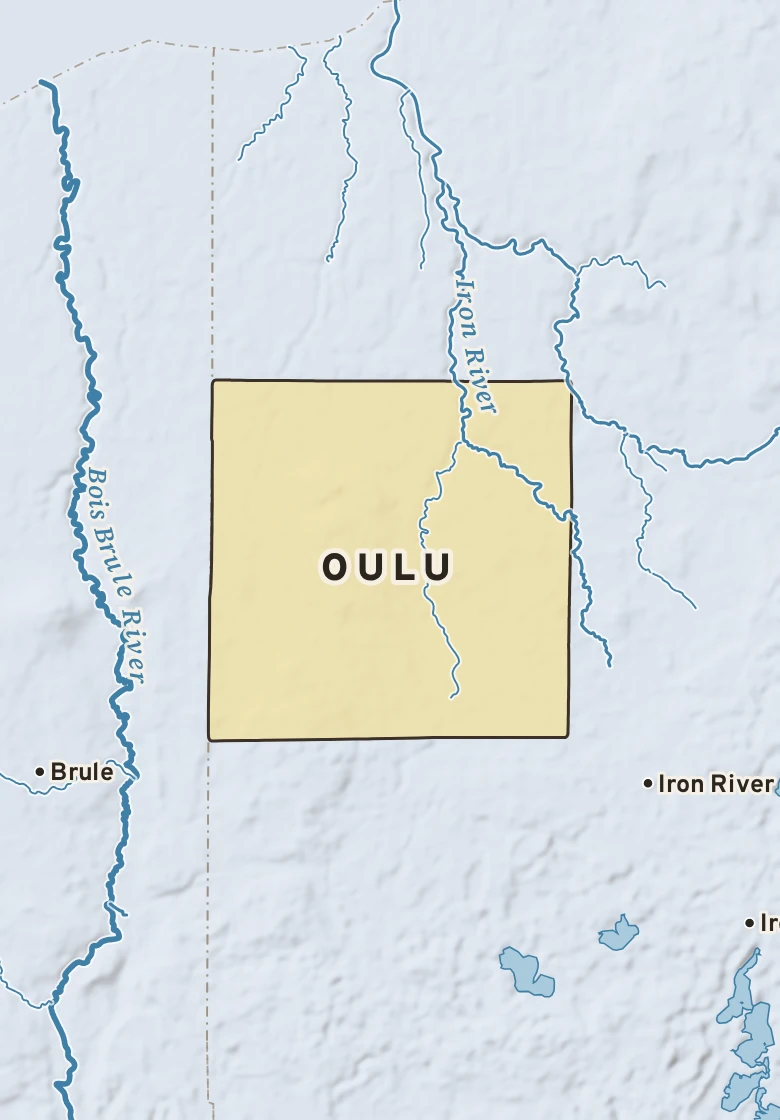 Atlas plate of Oulu, Wisconsin.