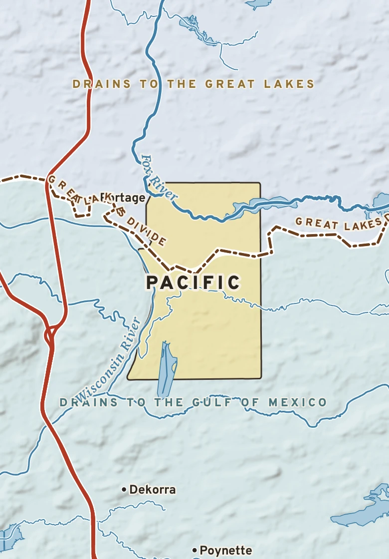 Atlas plate of Pacific, Wisconsin.