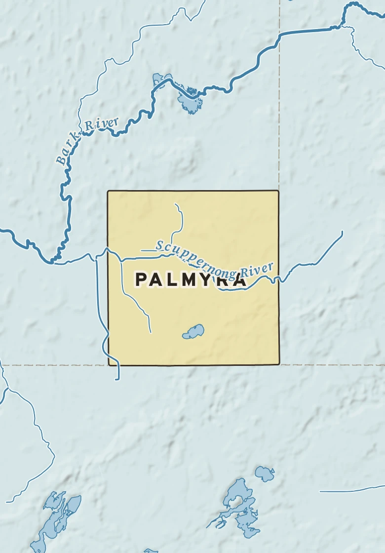 Atlas plate of Palmyra, Wisconsin.