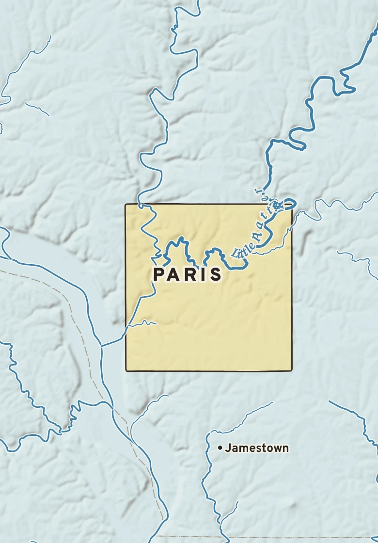 Atlas plate of Paris, Wisconsin.
