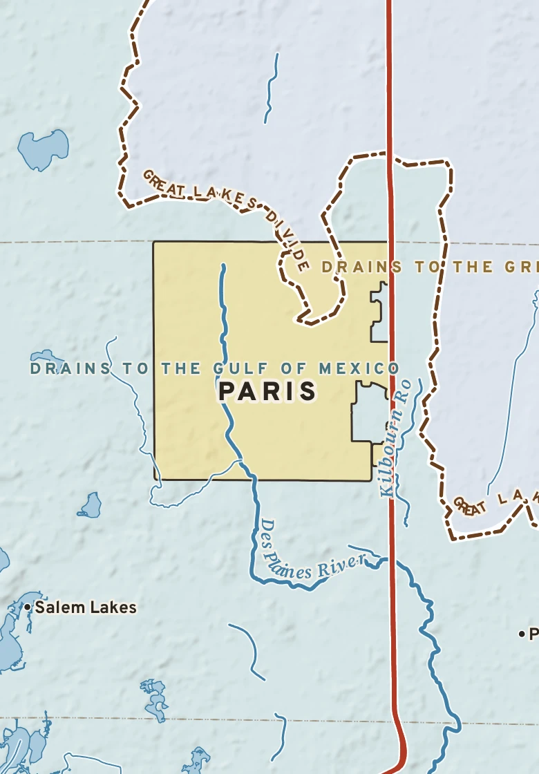 Atlas plate of Paris, Wisconsin.