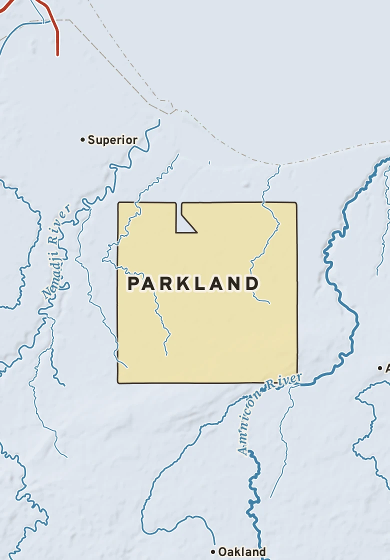 Atlas plate of Parkland, Wisconsin.