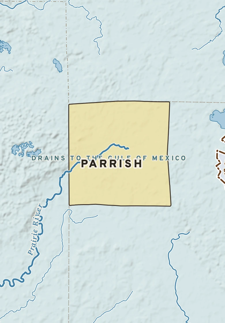 Atlas plate of Parrish, Wisconsin.